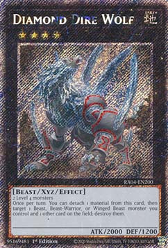 Diamond Dire Wolf (V.1 - Platinum Secret Rare)