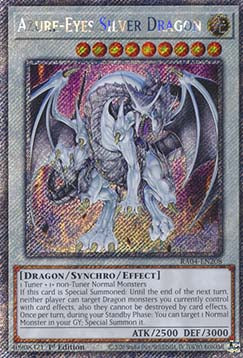 Azure-Eyes Silver Dragon (V.1 - Platinum Secret Rare)