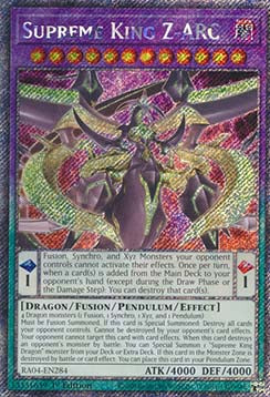 Supreme King Z-ARC (V.1 - Platinum Secret Rare)