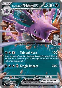Team Rocket's Nidoking ex (SVP 217)