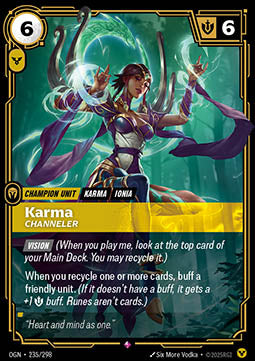 Karma, Channeler