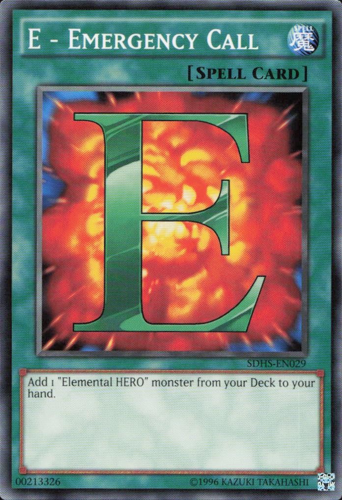 E - Emergency Call Common Structure Deck: HERO Strike SDHS-EN029