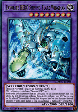 Favorite HERO Shining Flare Wingman (V.1 - Ultra Rare)
