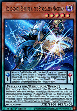 Horoscope Sorcerer, the Stargazer Magician (V.1 - Ultra Rare)