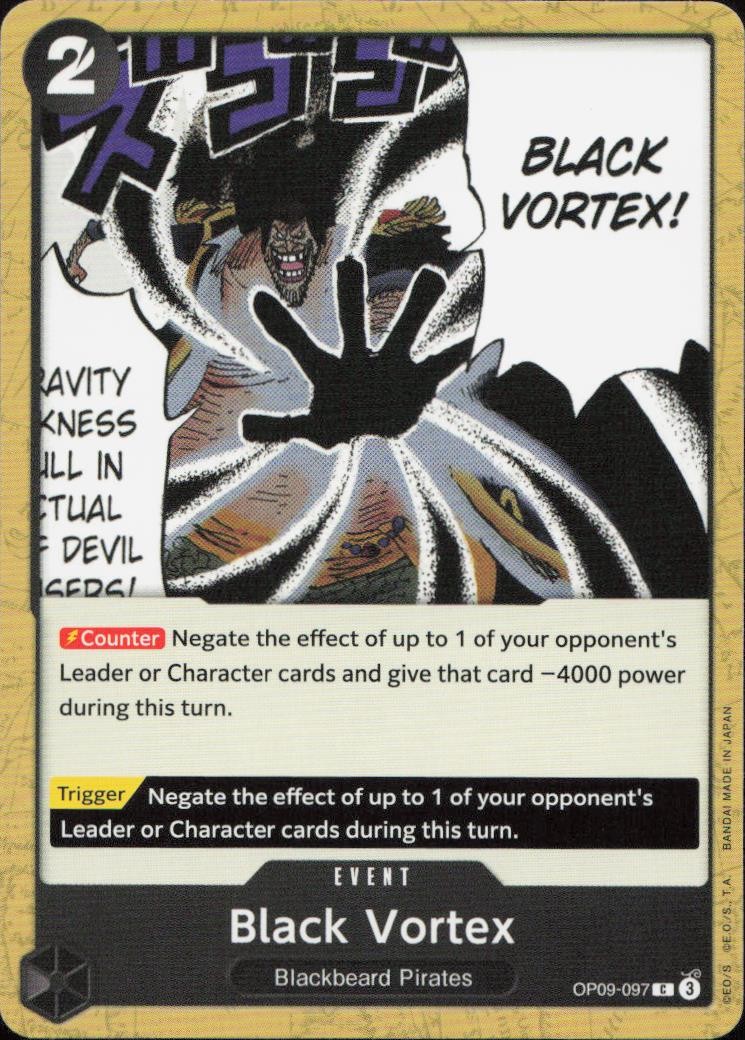 Black Vortex C Emperors in the New World OP09-097 NM