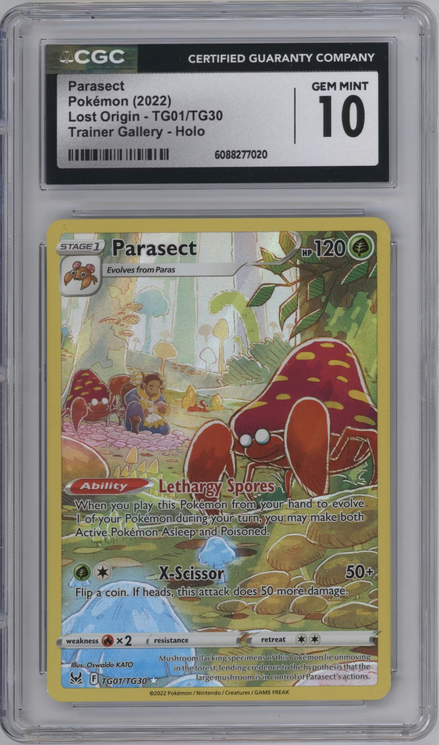 Parasect (LOR TG01)(GRADED)(CGC)