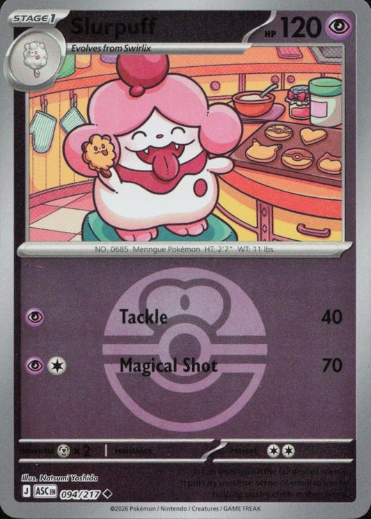 Slurpuff (Love Ball) 094/217 ME: Ascended Heroes Reverse Holo Uncommon