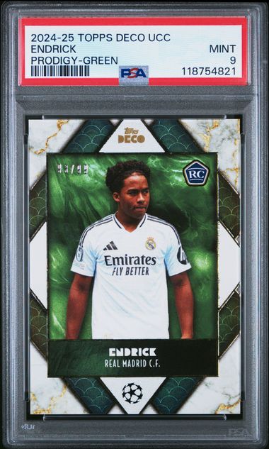 Endrick Rookie Numbered /99 Topps Deco (GRADED)(PSA)