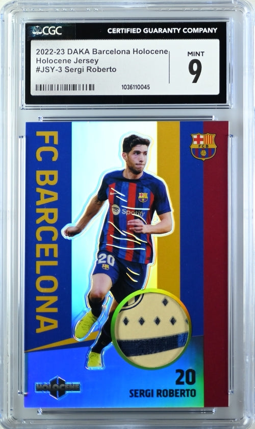 Sergi Roberto Match-Worn Patch Numbered /50 Daka Holocene (GRADED)(CGC)