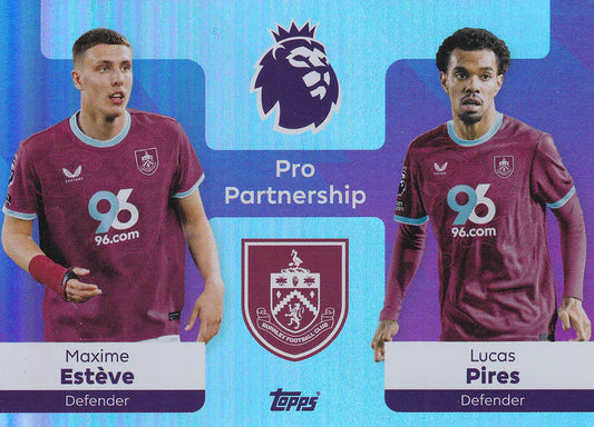 Estève Pires Pro Partnership Topps Premier League 2025/2026 Burnley 25/26 # 379