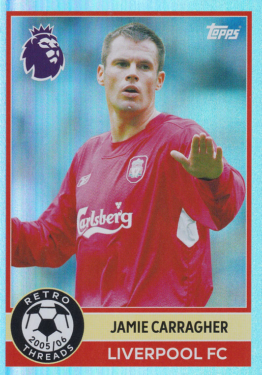 Jamie Carragher Retro Threads Topps Premier League 2025/2026 Liverpool 25/26 # 391