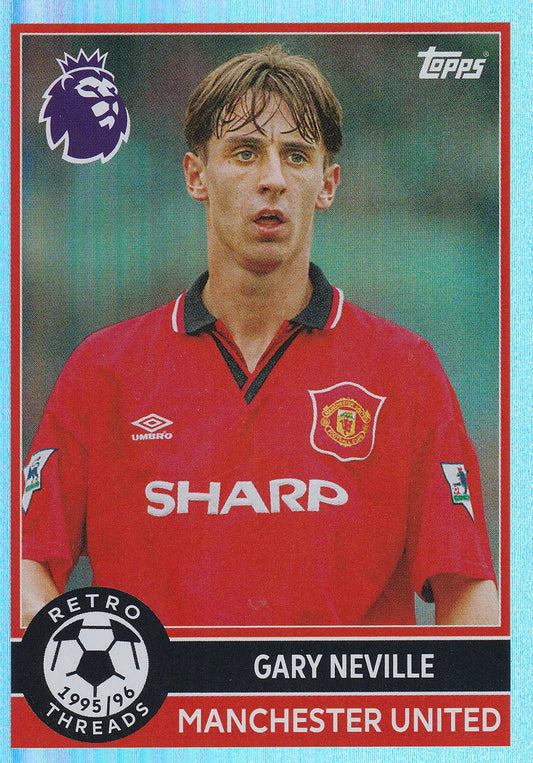 Gary Neville Retro Threads Topps Premier League 2025/2026 Manchester 25/26 # 393