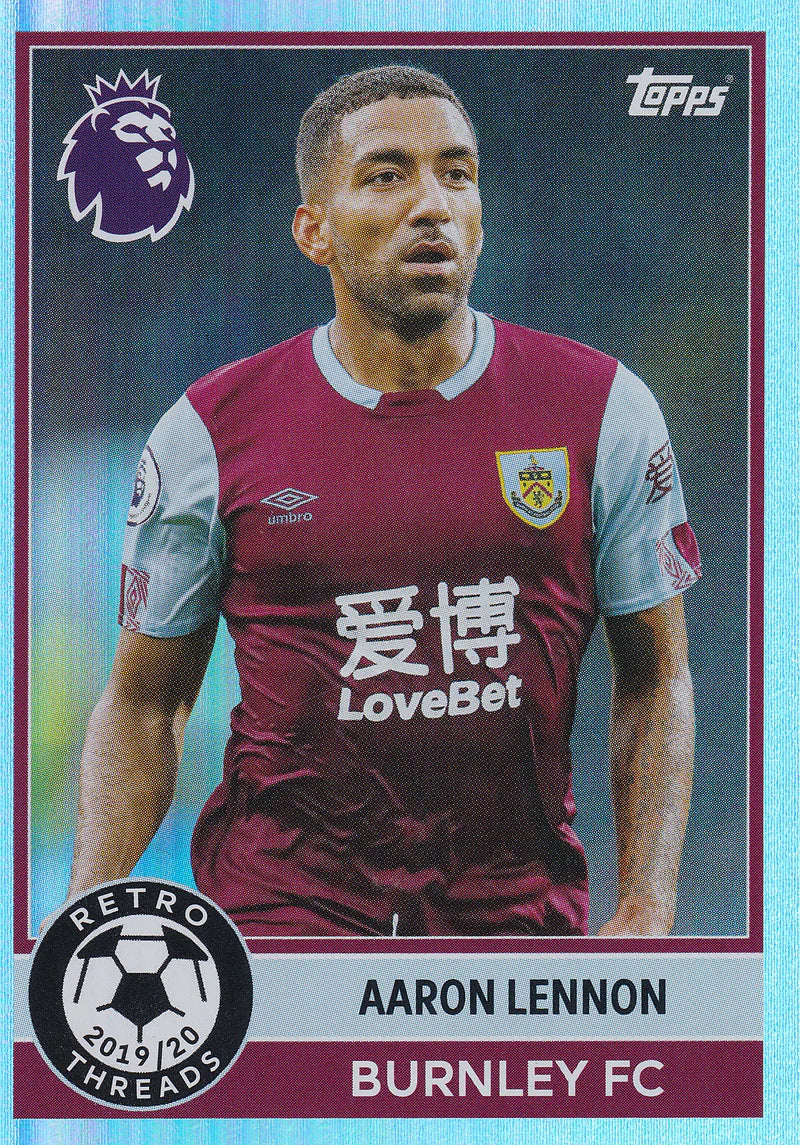 Aaron Lennon Retro Threads Topps Premier League 2025/2026 Burnley 25/26 # 399