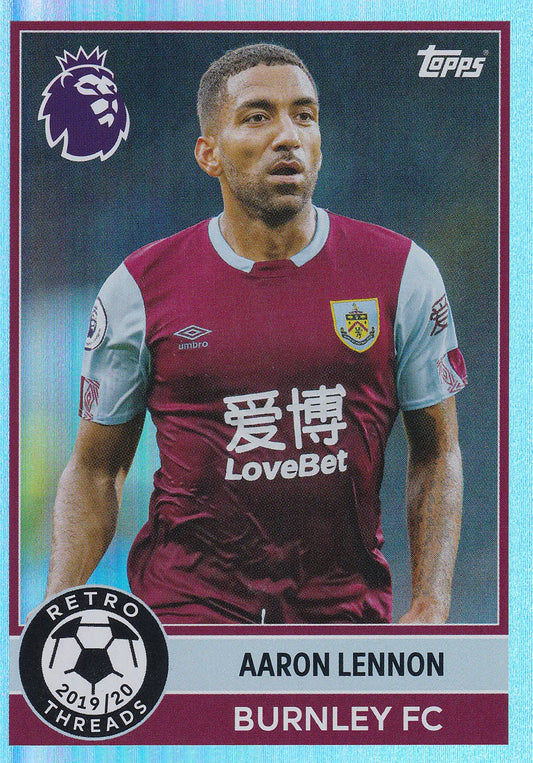 Aaron Lennon Retro Threads Topps Premier League 2025/2026 Burnley 25/26 # 399