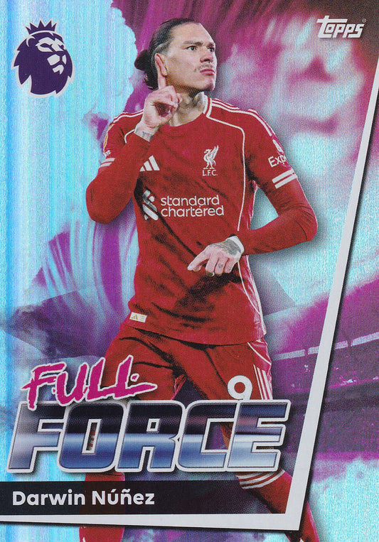 Darwin Nunez Topps Premier League 2025/2026 Liverpool 25/26 Full Force # 179