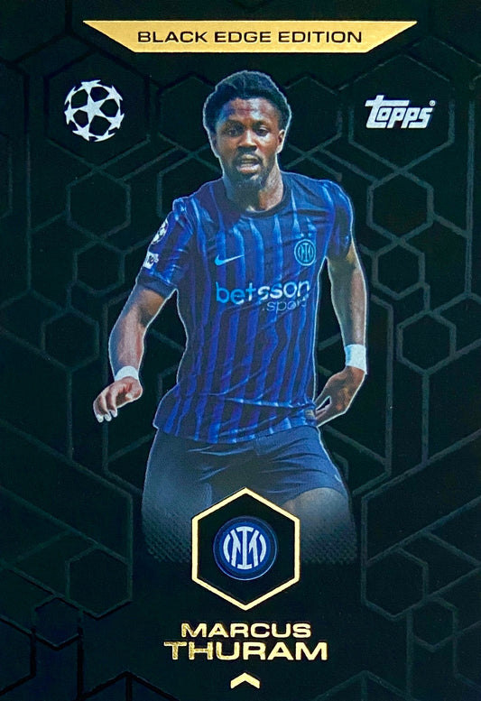 Marcus Thuram Black Edge Edition Card # BE9 - Topps Match Attax 2025/26