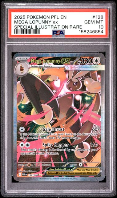 Mega Lopunny ex (PFL 128)(GRADED)(PSA)
