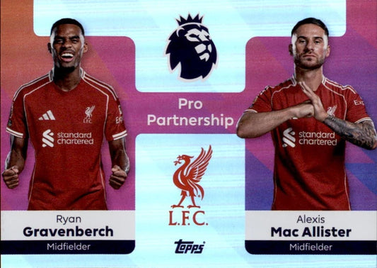 Gravenberch Mac Allister Pro Partnership Topps Premier League 2025/2026