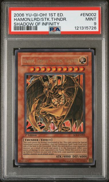 Hamon, Lord of Striking Thunder (V.1 - Ultra Rare)(GRADED)(PSA)
