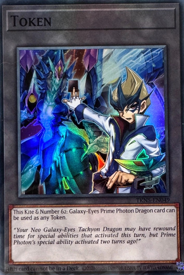 Token (Kite and Number 62: Galaxy-Eyes Prime Photon Dragon)