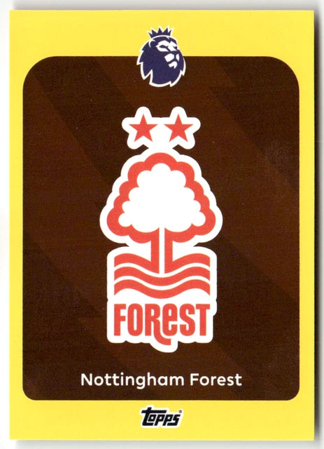 Nottingham Forest Badge Yellow Parallel TOPPS PREMIER LEAGUE Debut Edition 2026
