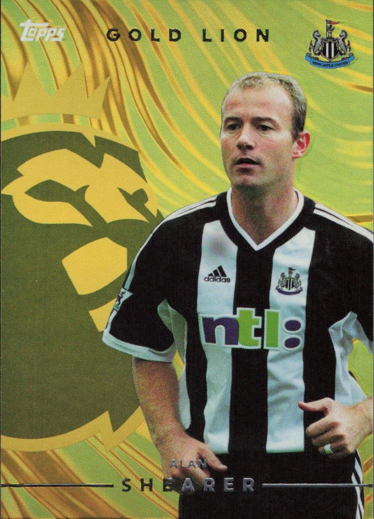 Alan Shearer Topps Premier League Gold Lion GL19 2026-27