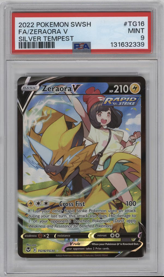 Zeraora V (SIT TG16)(GRADED)(PSA)