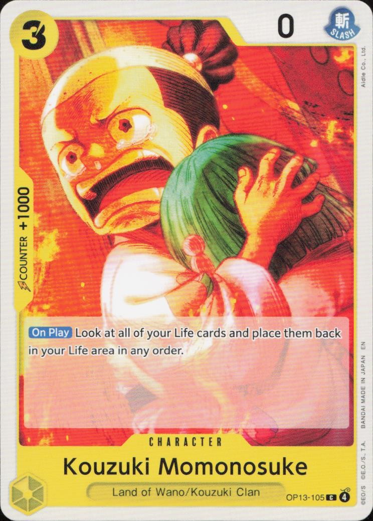 Kouzuki Momonosuke C Carrying On His Will OP13-105 NM