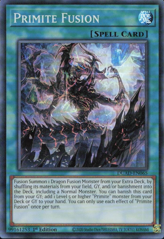 Primite Fusion Super Rare Duelist's Advance DUAD-EN065