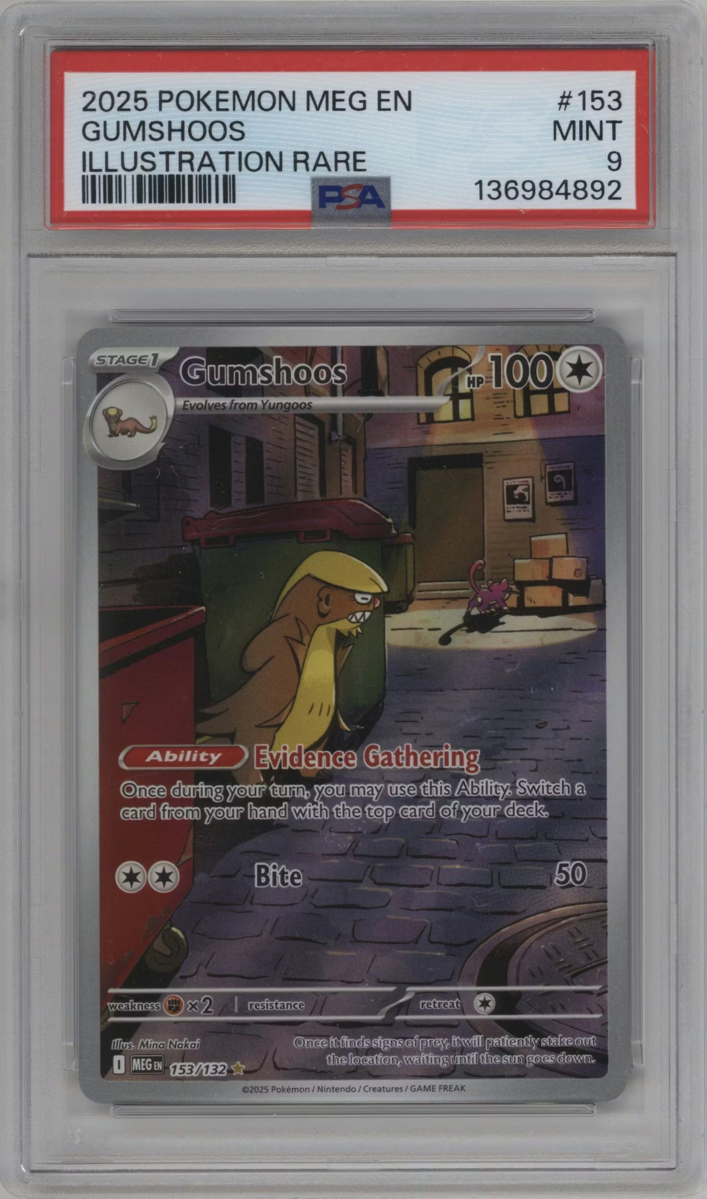 Gumshoos (MEG 153)(GRADED)(PSA)