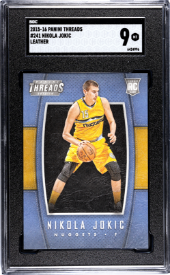 Nikola Jokic Rookie Leather Panini Threads 2015-16 (GRADED)(SGC)