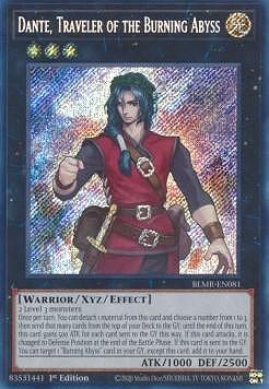 Dante, Traveler of the Burning Abyss (V.1 - Secret Rare)