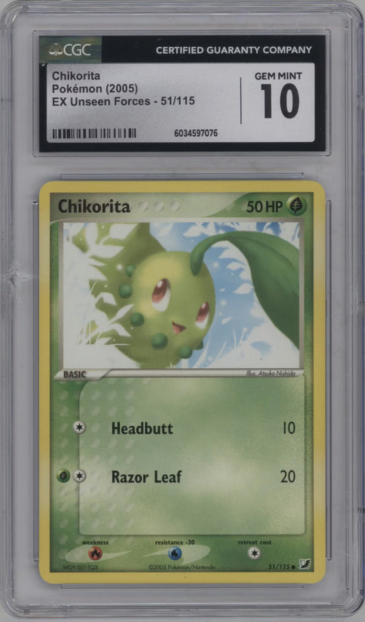 Chikorita (UF 51)(GRADED)(CGC)