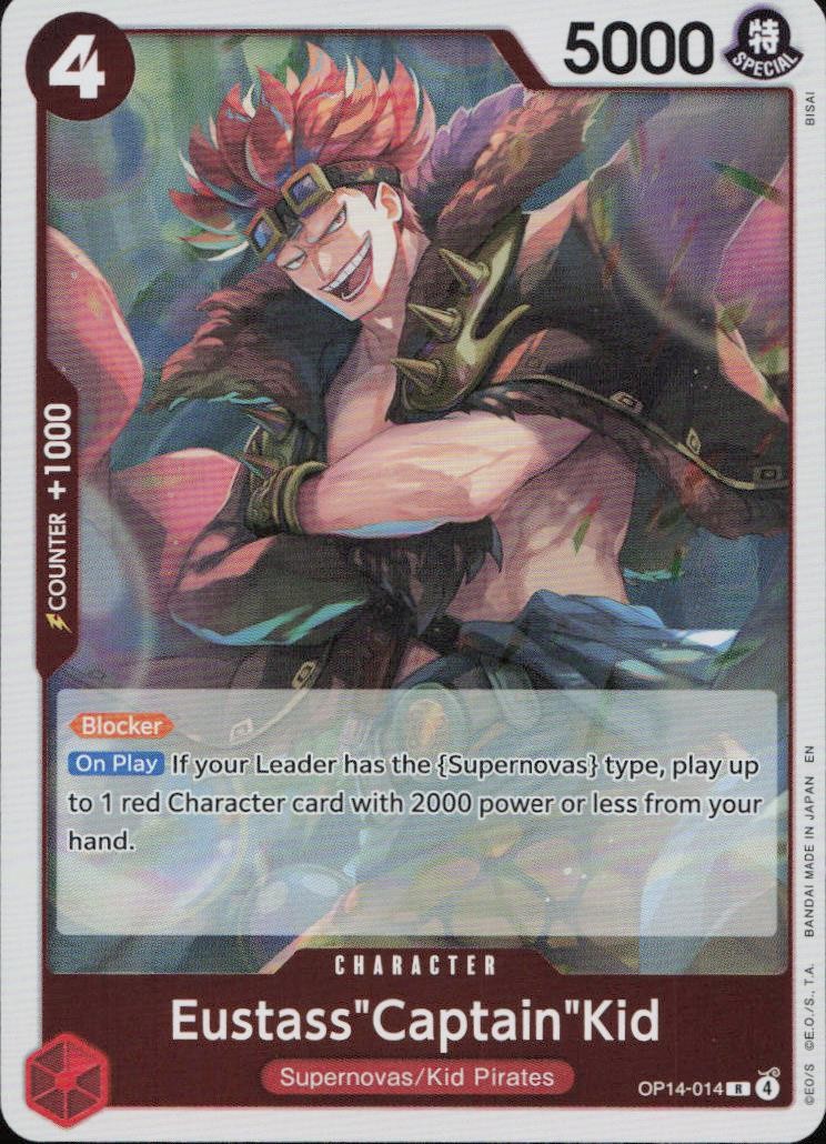 Eustass"Captain"Kid Foil R The Azure Sea's Seven OP14-014 NM