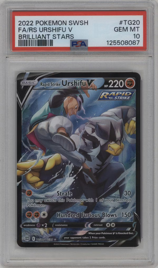 Rapid Strike Urshifu V (BRS TG20)(GRADED)(PSA)