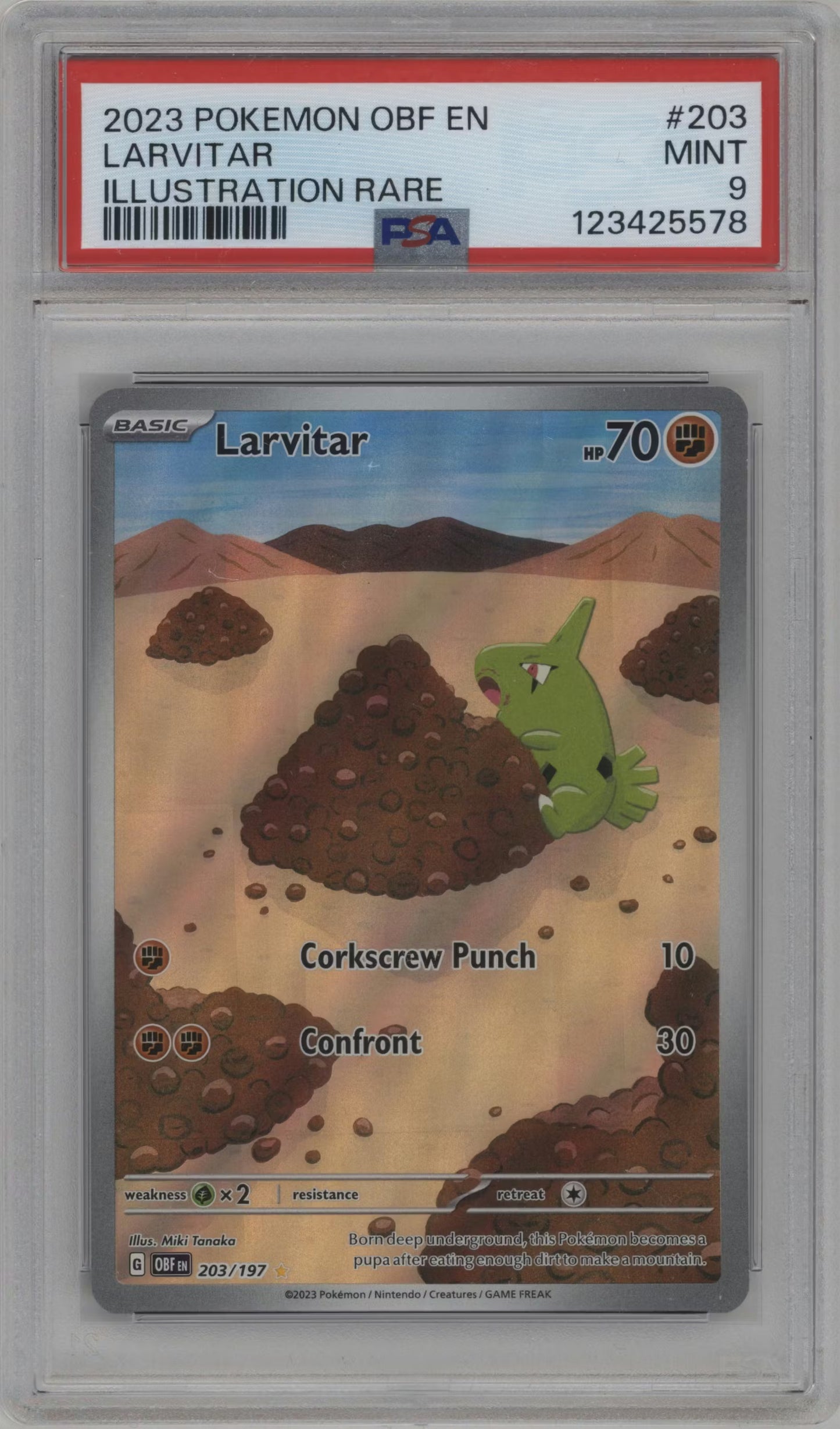 Larvitar (OBF 203)(GRADED)(PSA)