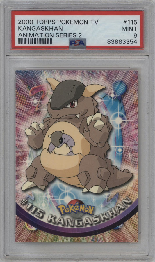 Kangaskhan Topps Animation Series 2 (GRADED)(PSA)