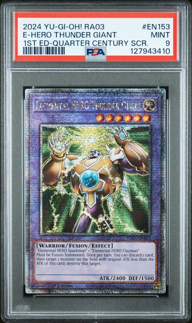 Elemental HERO Thunder Giant (V.2 - Quarter Century Secret Rare)(GRADED)(PSA)
