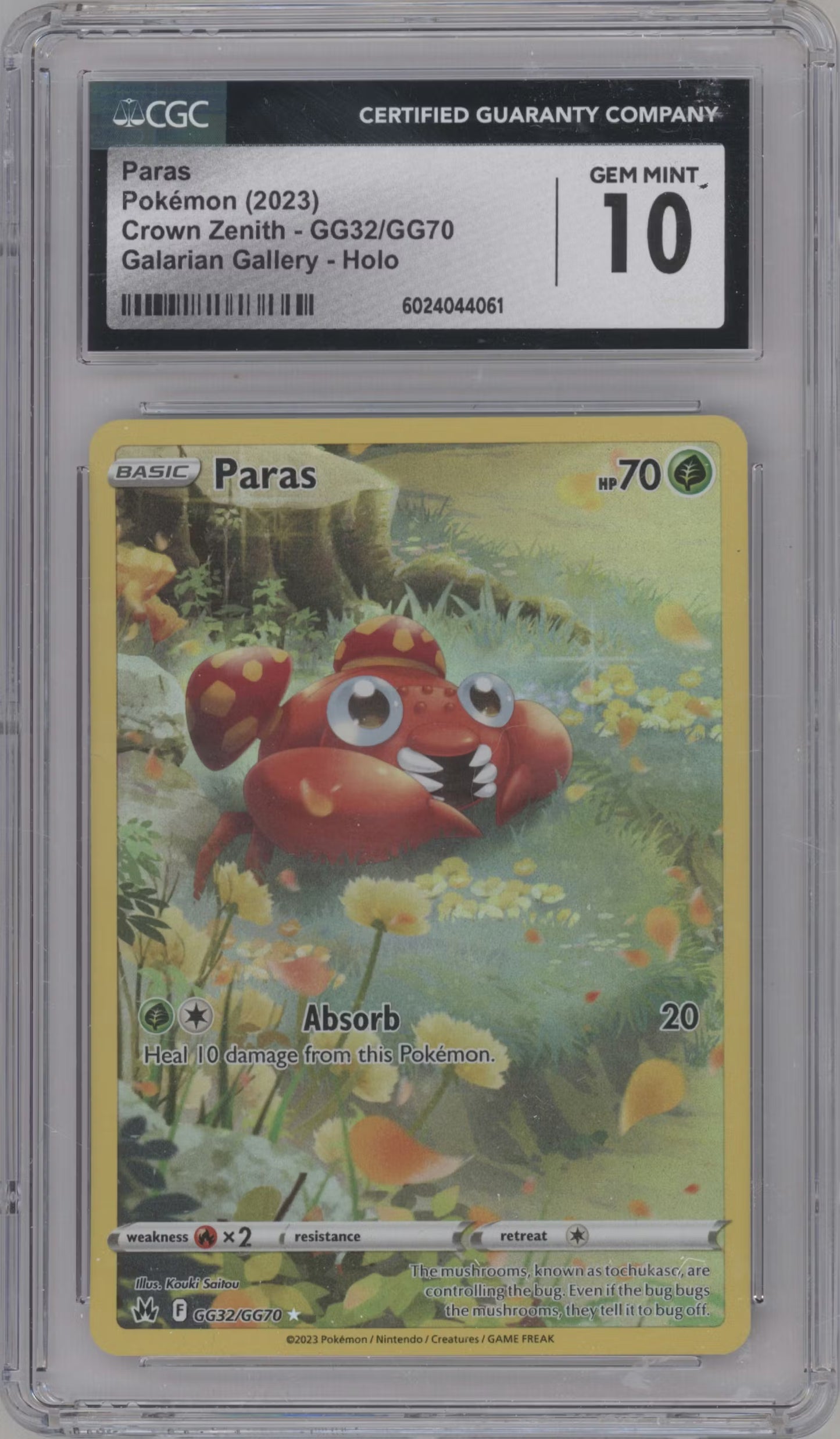 Paras (CRZ GG32)(GRADED)(CGC)