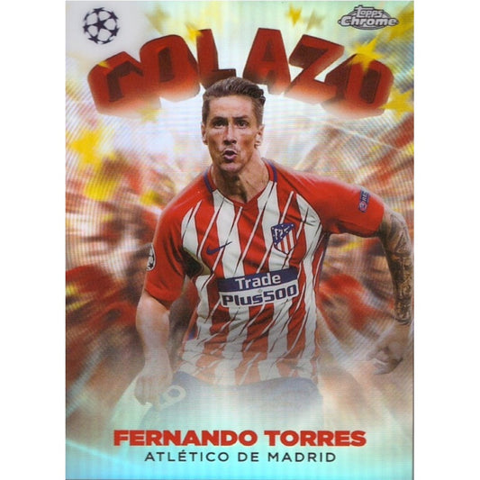 Fernando Torres Golazo Atletico Madrid 2022-23 Topps Chrome UEFA