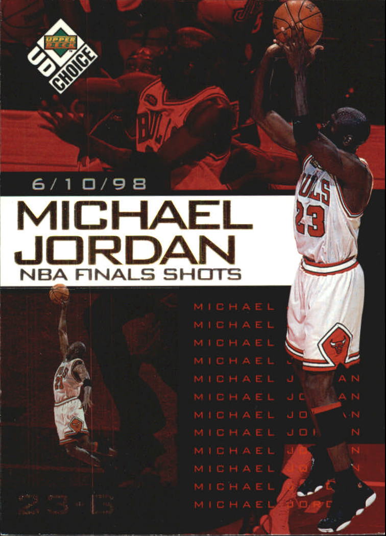 Michael Jordan NBA Finals Shots #4 1998-99 UD Choice Preview