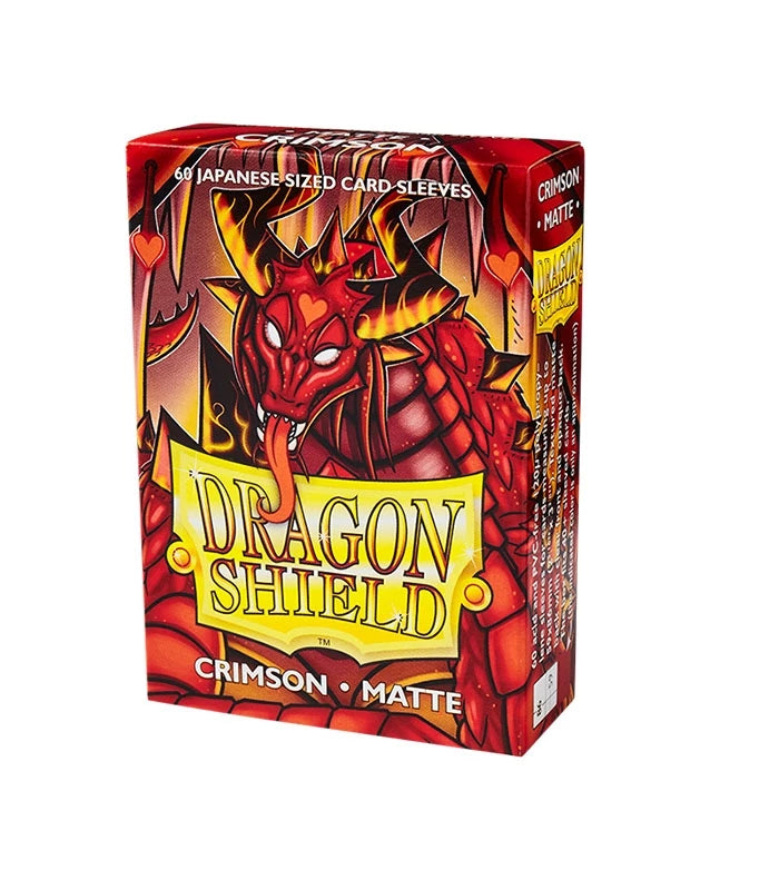 Dragon Shield- Crimson Red - Japanese Size Sleeves
