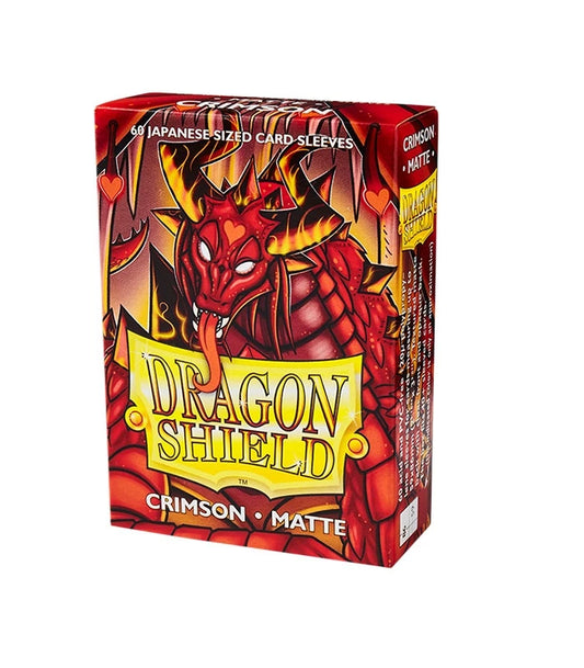 Dragon Shield- Crimson Red - Japanese Size Sleeves