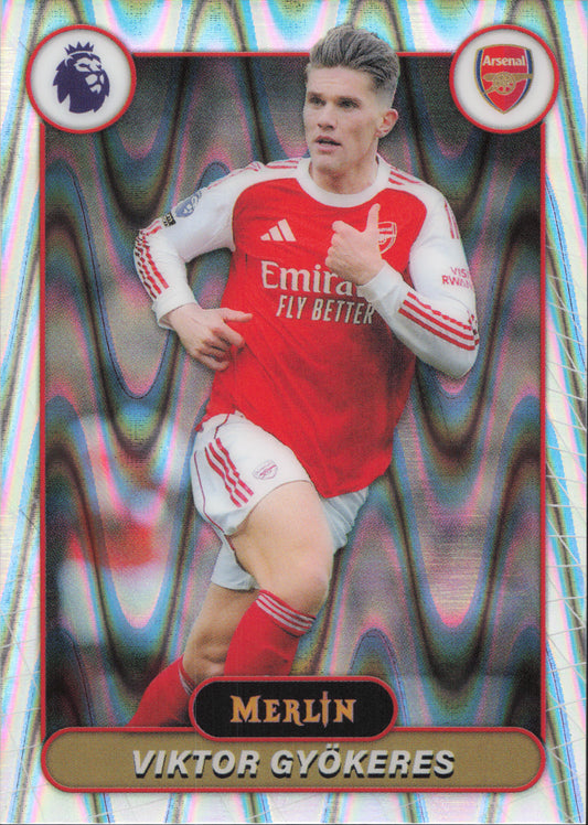 Victor Gyokeres Wave Parallel Topps Merlin EPL