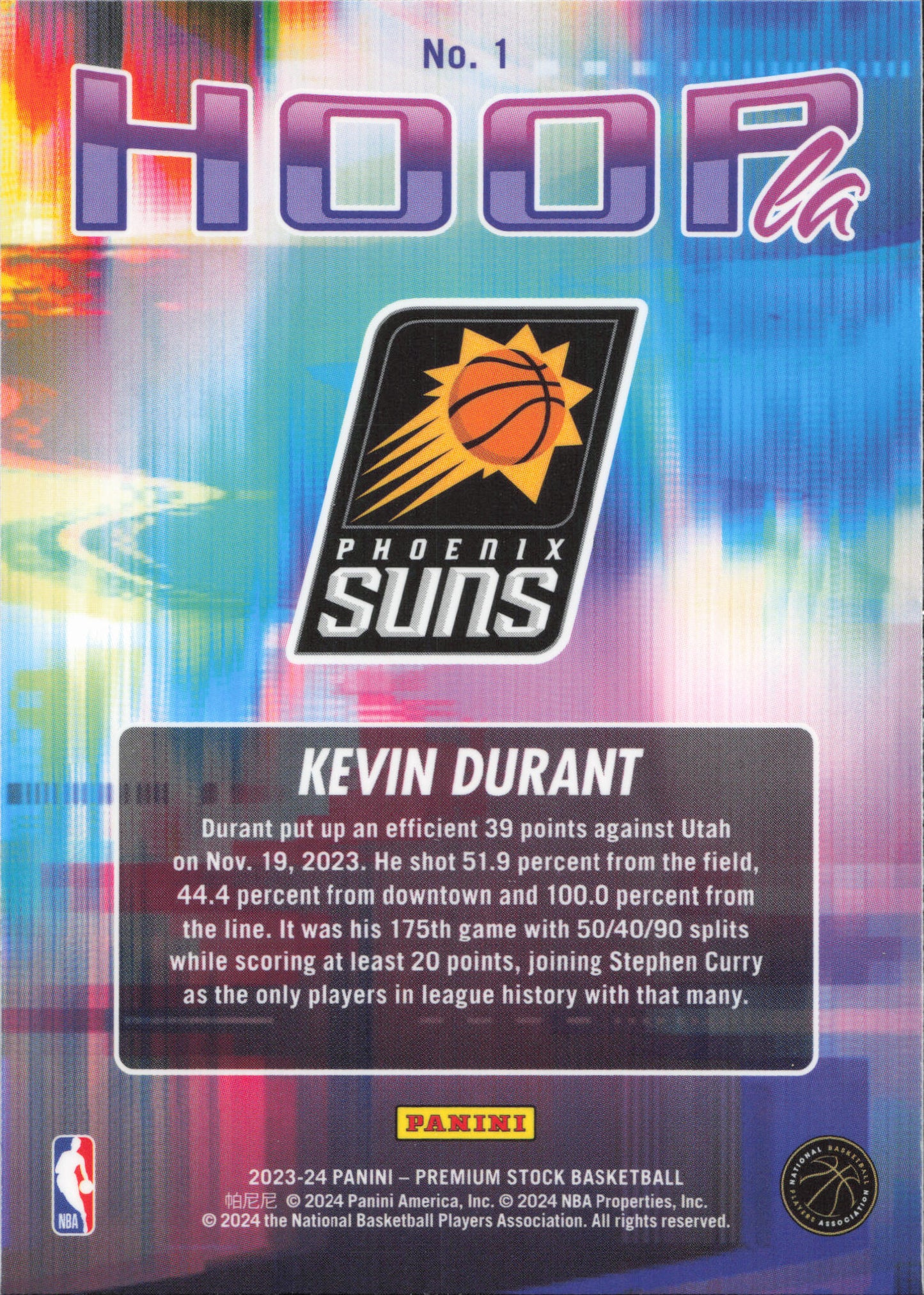 Kevin Durant HoopLa NBA Hoops