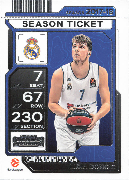 Luka Doncic Base Panini Euroleague Contenders