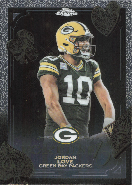 Jordan Love Fortune Topps Chrome NFL