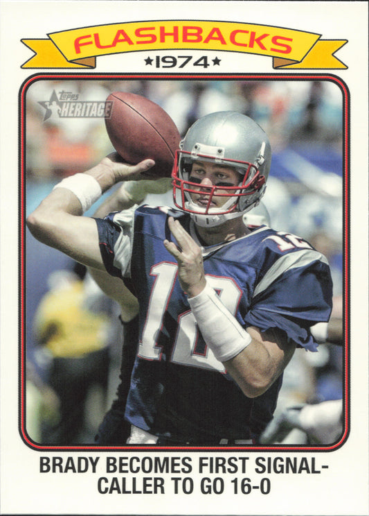 Tom Brady Flashbacks Topps Heritage