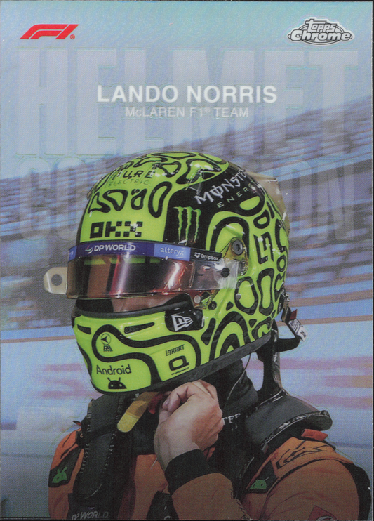 Lando Norris Helmet Topps Chrome Formula 1