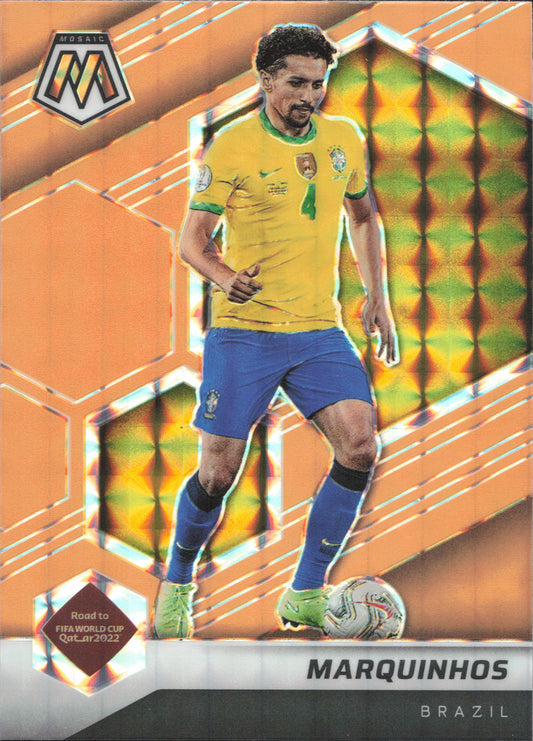 Marquinhos Orange Panini Mosaic World Cup Qatar